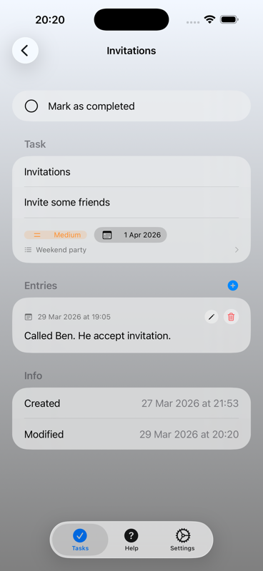 Task Details