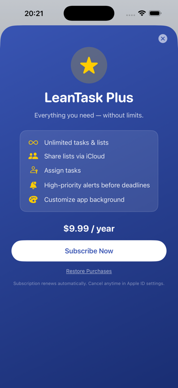 LeanTask Plus